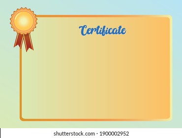 certificate, vector illustration. Design certificates for awards
