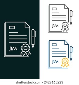 Certificate Vector Illustration Icon Design