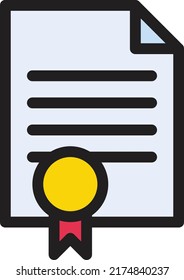 Certificate Vector illustration on a transparent background.Premium quality symmbols.Stroke vector icon for concept and graphic design.