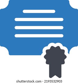 ilustración vectorial de certificado en un fondo transparente.Símbolos de calidad premium.Icono vectorial glifos para concepto y diseño gráfico.