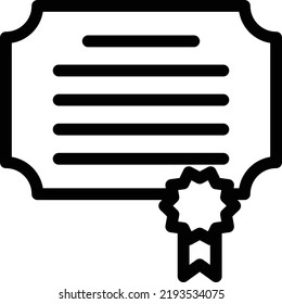 certificate Vector illustration on a transparent background.Premium quality symbols.Thin line vector icon for concept and graphic design.