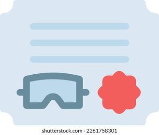 Bescheinigung Vektorgrafik auf transparentem Hintergrund. Hochwertige Symbole. Zeilenfarbige Vektorsymbole für Konzept und Grafikdesign.