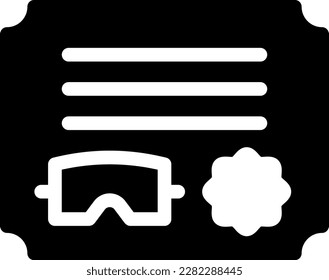 certificate Vector illustration on a transparent background. Premium quality symmbols. Glyphs vector icons for concept and graphic design. 
