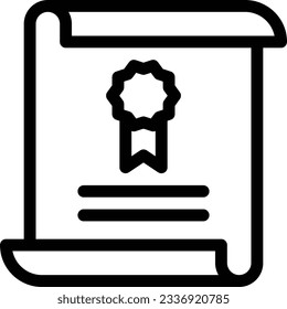 certificate Vector illustration on a transparent background.Premium quality symmbols.Stroke vector icon for concept and graphic design. 
