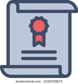 certificate Vector illustration on a transparent background.Premium quality symmbols.Stroke vector icon for concept and graphic design. 
