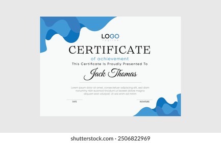 Diseño de Vector de certificado. Vector de certificado increíble. Vector de certificado imprimible