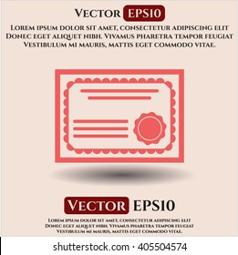 Certificate vector symbol
