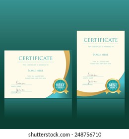 certificate vector template