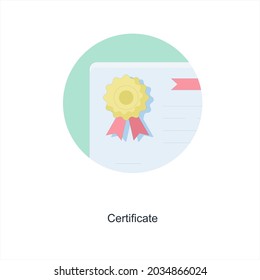 Concepto de icono de certificado o verificación