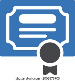 certificate with white background . certificate  are symbol of winning .thin line icon.