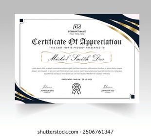 Certificates of achievement template with luxury badge. Eight choice of certificates For award, business, and education needs. Diploma vector