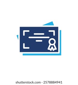 certificates colored icon vector design good for web or mobile app