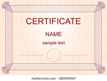 Certificates and Diplomas template vector