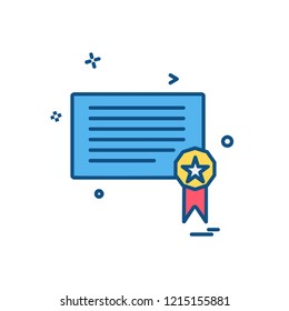 Certificates icon design vector