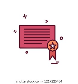 Certificates icon design vector