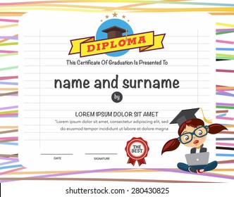 Certificates kindergarten and elementary and secondary education.
