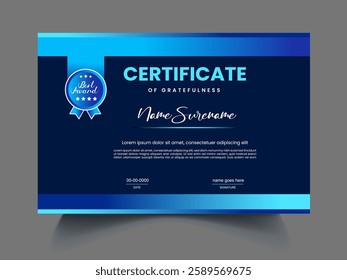 Certificates luxury unique design template