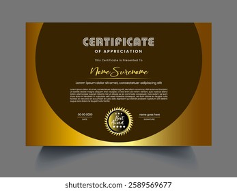 Certificates luxury unique design template