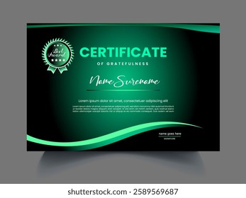 Certificates luxury unique design template