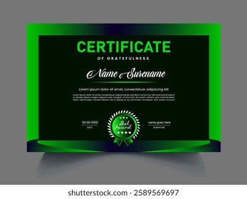 Certificates luxury unique design template