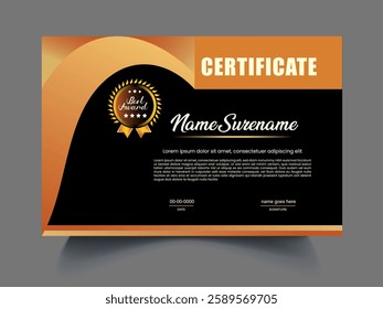 Certificates luxury unique design template