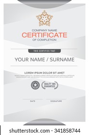 Certificates modern and clean color and placement of the sample into a professional. Making this announcement A beautiful and elegant place to deliver outstanding achievement in each of the recipients