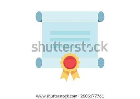 Certification Badge Icon Design, certification icon, college stationery template, master degree icon, diploma certification