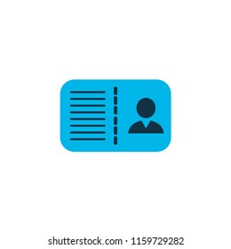 Certification icon colored symbol. Premium quality isolated identification element in trendy style.