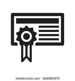  Certification icon - degree icon - diploma sign symbol