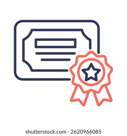 Elemento de ícone de certificação para design
