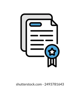 Ilustración de stock de Vector de certificación