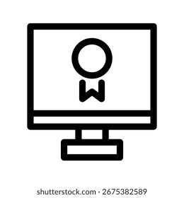 Certification Icon Vector Symbol Design Illustration