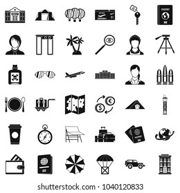 Certification icons set. Simple set of 36 certification vector icons for web isolated on white background