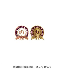 Certification premium Badges logo Design