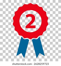 Certification seal award icon, ribbon web stamp symbol, label vector illustration .