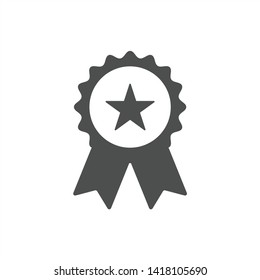 certification seal icon - vector award badge, certificate icon - warranty ribbon stamp symbol - quality guarantee sign - Vector
