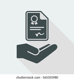 Certification services - Vector icon