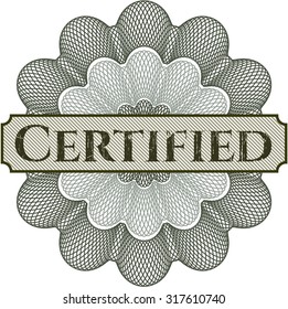 Rosette abstracto certificado