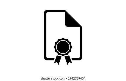 
Certified or approved ribbon vector icon,approved document icon