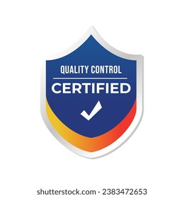 Certified Badge, label, logo Design isolated on white background