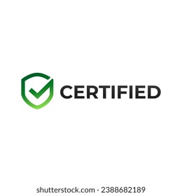 Certified Badge, label, logo Design isolated on white background