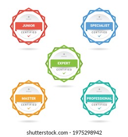 Certified badge logo design for company training badge