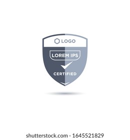 Certified Badge Template Vector Illustration.