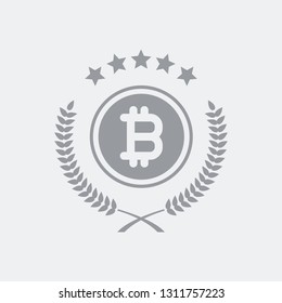 Certified bitcoin service icon
