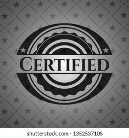 Certified black emblem