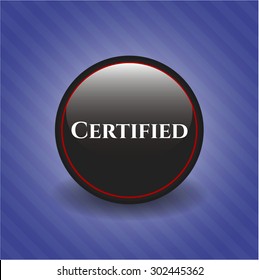 Certified black shiny badge