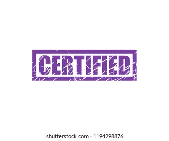 Certified blue stamp
