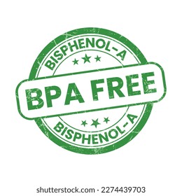 Certified BPA Free Badge, Seal, Label, Stamp, Logo, Icon, Sticker, Tag, Vector Illustration