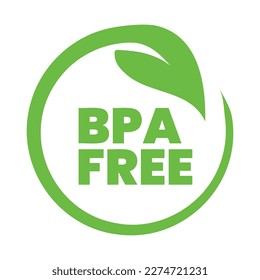 Certified BPA Free Badge, Seal, Label, Stamp, Logo, Icon, Sticker, Tag, Vector Illustration