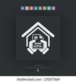 Certified building icon